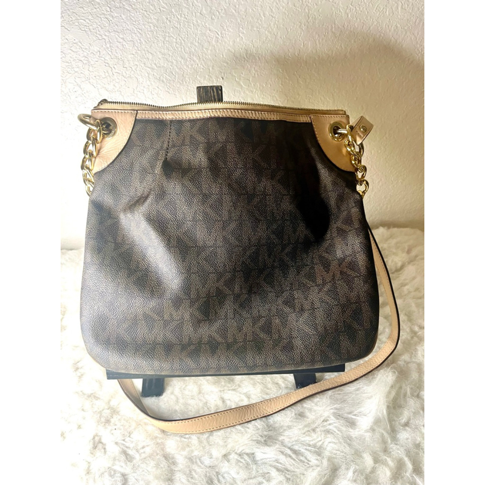 Michael kors Bedford Jet Set Brown Convertible Shoulder Bag with Crossbody strap - Picture 6 of 13